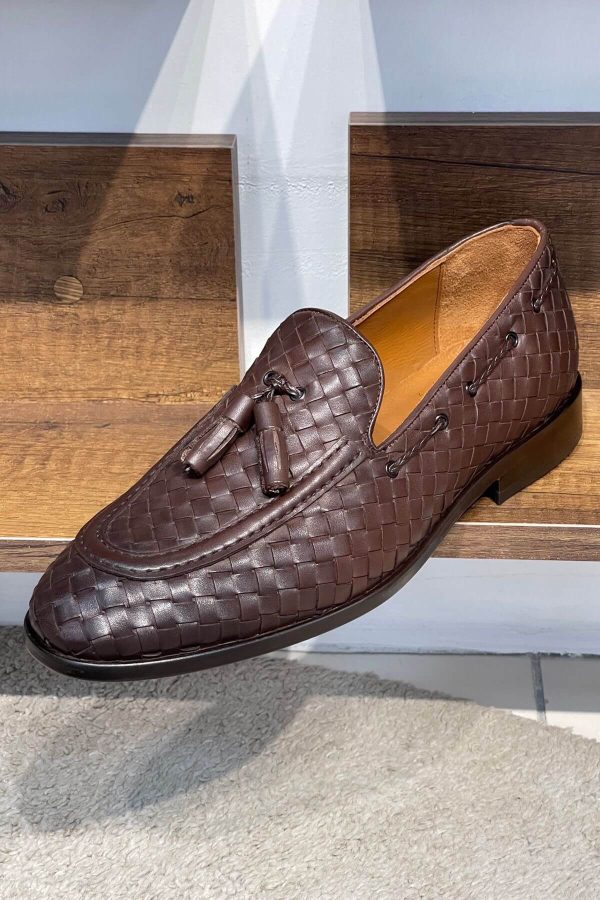 Mahogany-Woven-Calfskin-Tassel-Loafer-The-Summer-Wedding-Edition (1) Mahogany Woven Calfskin Tassel Loafer | The Summer Wedding Edition