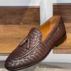 Mahogany-Woven-Calfskin-Tassel-Loafer-The-Summer-Wedding-Edition (2) Mahogany Woven Calfskin Tassel Loafer | The Summer Wedding Edition
