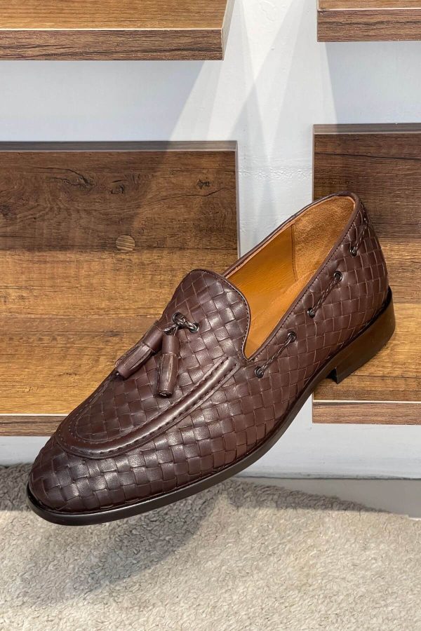 Mahogany-Woven-Calfskin-Tassel-Loafer-The-Summer-Wedding-Edition (2) Mahogany Woven Calfskin Tassel Loafer | The Summer Wedding Edition