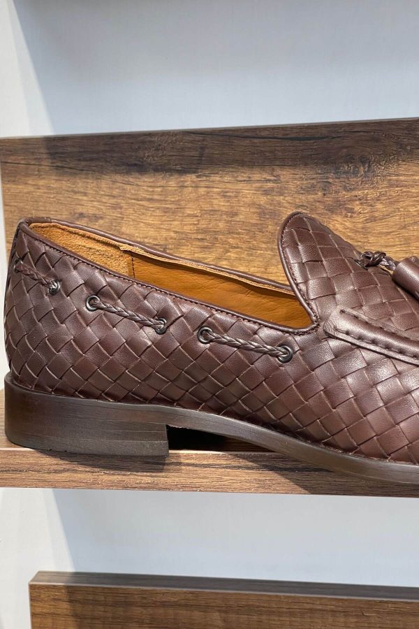 Mahogany-Woven-Calfskin-Tassel-Loafer-The-Summer-Wedding-Edition (4) Mahogany Woven Calfskin Tassel Loafer | The Summer Wedding Edition