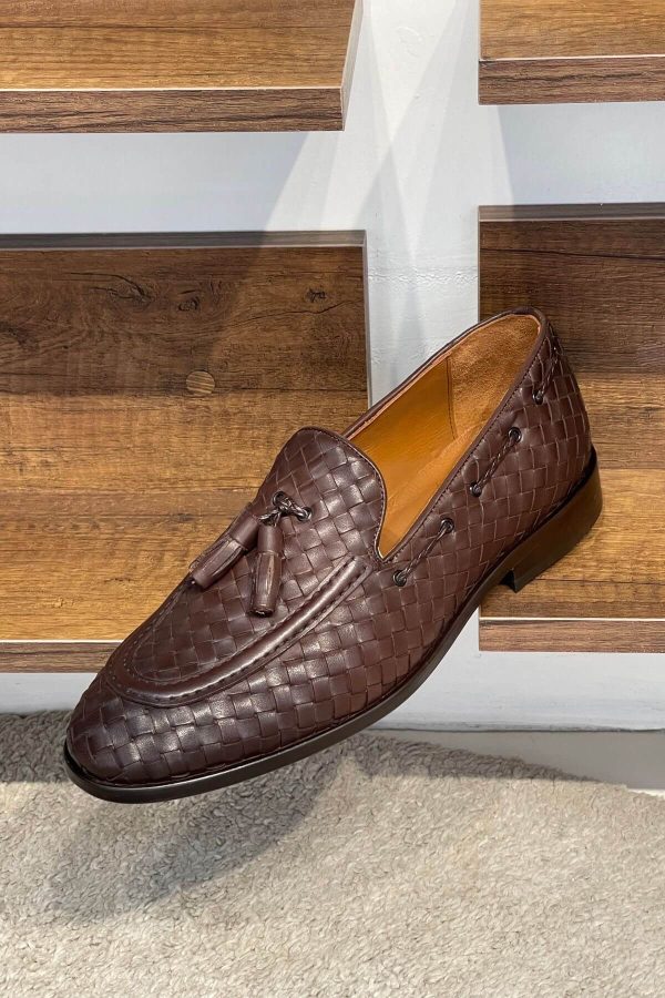 Mahogany-Woven-Calfskin-Tassel-Loafer-The-Summer-Wedding-Edition (5) Mahogany Woven Calfskin Tassel Loafer | The Summer Wedding Edition