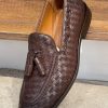 Mahogany-Woven-Calfskin-Tassel-Loafer-The-Summer-Wedding-Edition (6) Mahogany Woven Calfskin Tassel Loafer | The Summer Wedding Edition
