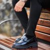Midnight Black Calfskin Lug Loafer | The Urban Gala Edition
