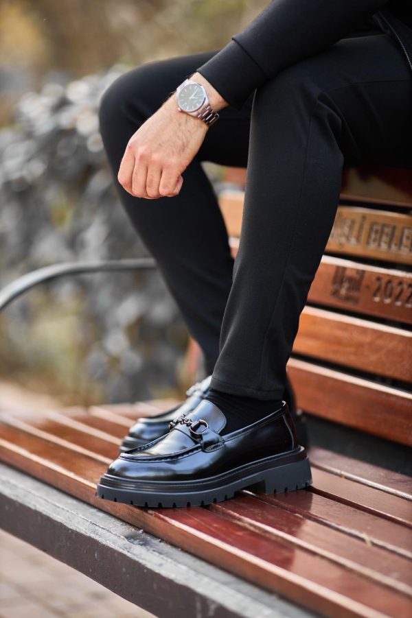 Midnight Black Calfskin Lug Loafer | The Urban Gala Edition