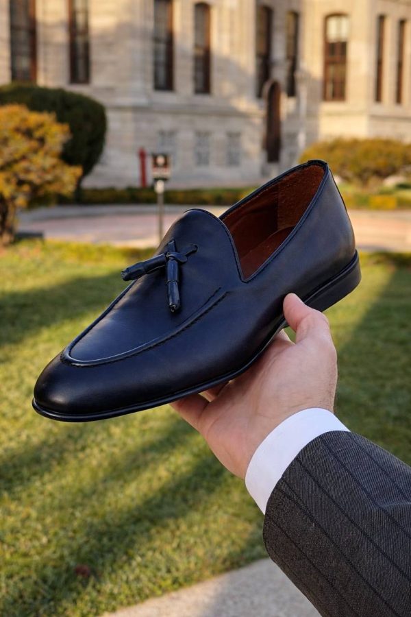 Midnight-Blue-Smooth-Grain-Tassel-Loafer -The-Yacht-Club-Edition (1) Midnight Blue Smooth-Grain Tassel Loafer | The Yacht Club Edition