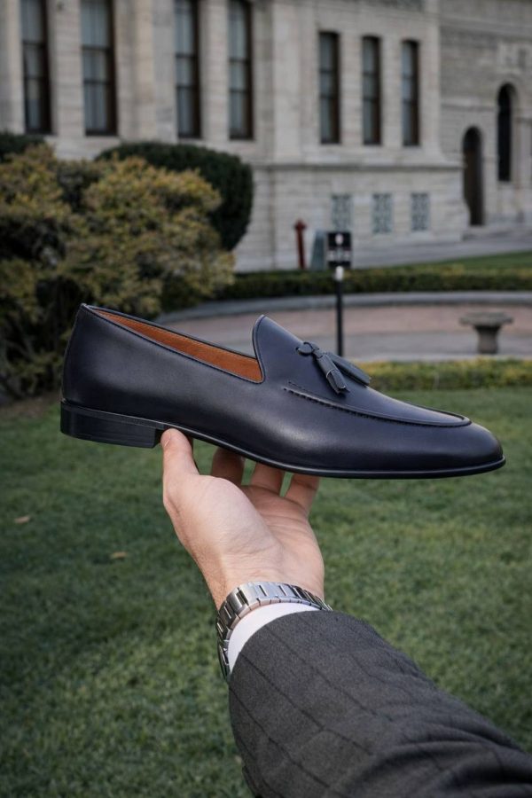 Midnight-Blue-Smooth-Grain-Tassel-Loafer -The-Yacht-Club-Edition (2) Midnight Blue Smooth-Grain Tassel Loafer | The Yacht Club Edition