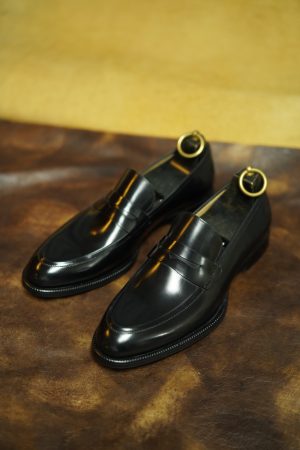 Midnight Burnished Penny Loafer | The Heritage Gala Edition