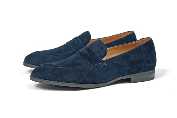 Midnight-Navy-Suede-Penny-Loafer (1) Midnight Navy Suede Penny Loafer | The Sunset Soirée Edition