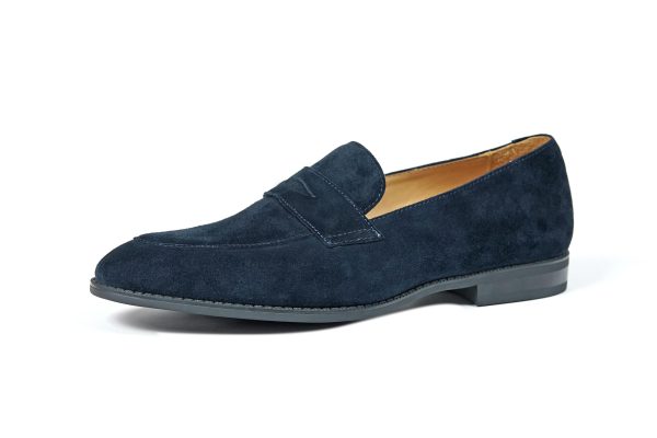 Midnight-Navy-Suede-Penny-Loafer (2) Midnight Navy Suede Penny Loafer | The Sunset Soirée Edition
