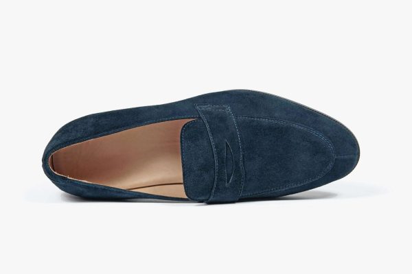 Midnight-Navy-Suede-Penny-Loafer (4) Midnight Navy Suede Penny Loafer | The Sunset Soirée Edition