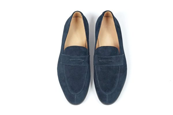 Midnight-Navy-Suede-Penny-Loafer (5) Midnight Navy Suede Penny Loafer | The Sunset Soirée Edition