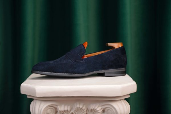 Midnight-Navy-Suede-Penny-Loafer (6) Midnight Navy Suede Penny Loafer | The Sunset Soirée Edition
