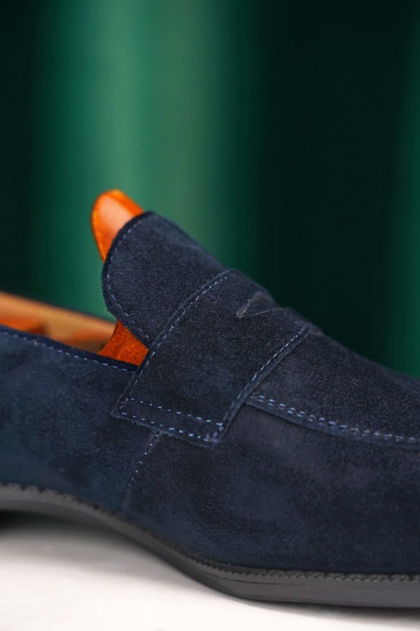 Midnight-Navy-Suede-Penny-Loafer (9) Midnight Navy Suede Penny Loafer | The Sunset Soirée Edition