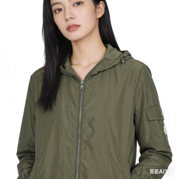 Moncler Etiache Hooded Jacket- Green