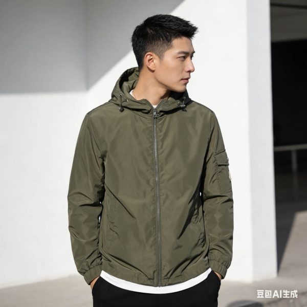 Moncler Etiache Hooded Jacket- Green