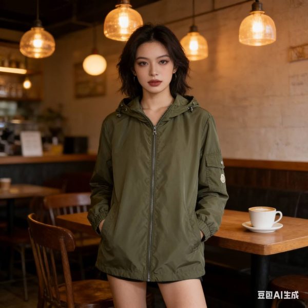 Moncler Etiache Hooded Jacket- Green