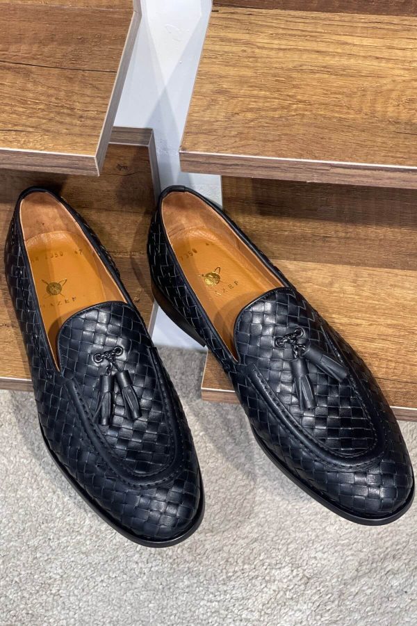 Onyx-Woven-Calfskin-Tassel-Loafer-The-Summer-Black-Tie-Edition (2) Onyx Woven Calfskin Tassel Loafer | The Summer Black Tie Edition