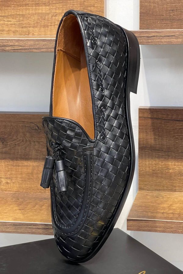 Onyx-Woven-Calfskin-Tassel-Loafer-The-Summer-Black-Tie-Edition (6) Onyx Woven Calfskin Tassel Loafer | The Summer Black Tie Edition
