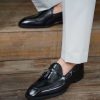 Polished Black Calfskin Tassel Loafer | The Formal Soirée Edition