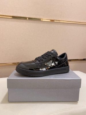 Prada -Black -Downtown -Leather -Sneakers (1) Prada Black Downtown Leather Sneakers