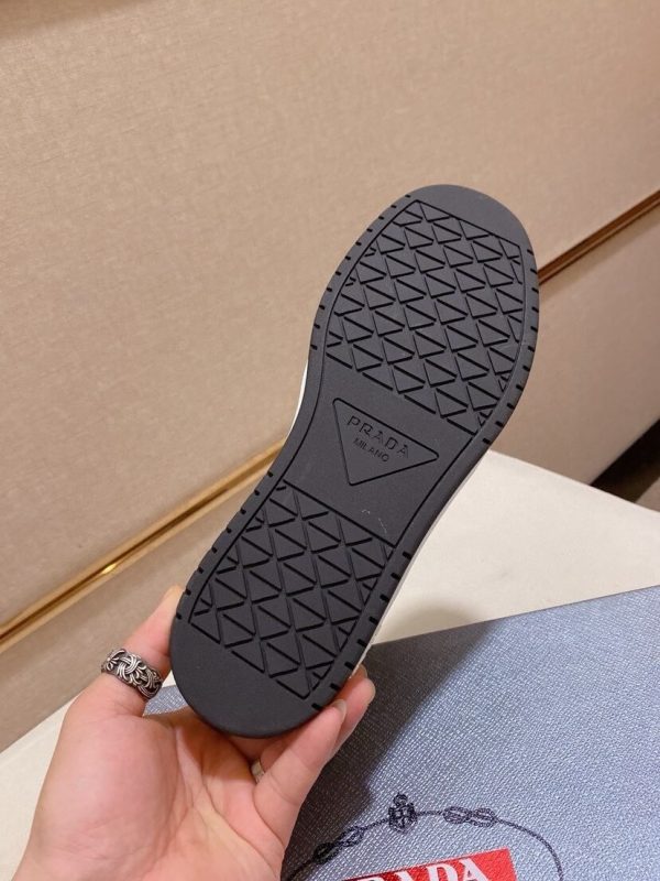 Prada Black Downtown Leather Sneakers