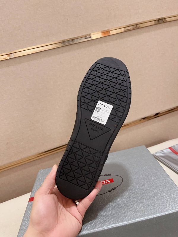 Prada Black Downtown Leather Sneakers