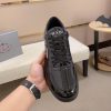 Prada Black Downtown Leather Sneakers