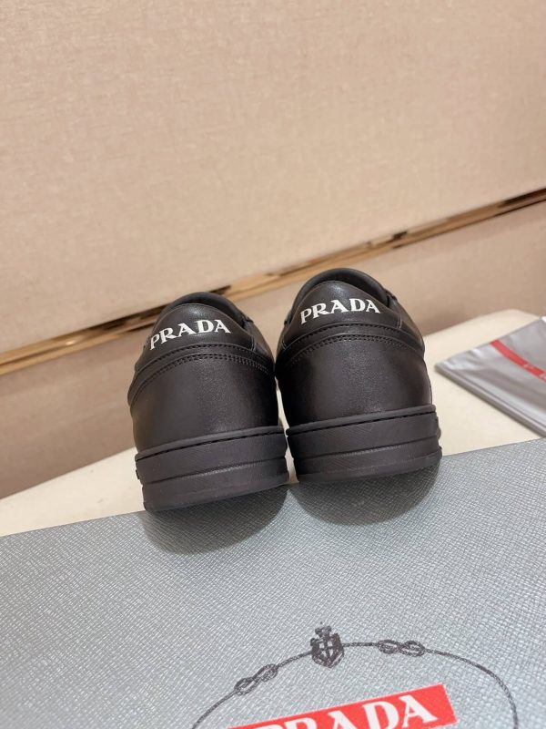 Prada Black Downtown Leather Sneakers