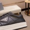 Prada Black Downtown Leather Sneakers