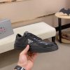 Prada Black Downtown Leather Sneakers
