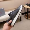Prada Black Downtown Leather Sneakers