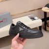Prada Black Downtown Leather Sneakers