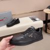 Prada Black Downtown Leather Sneakers