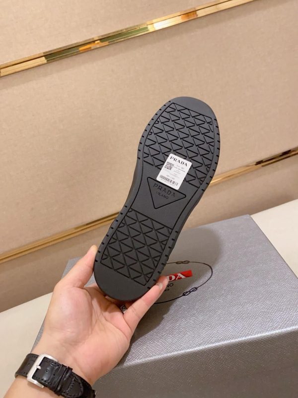 Prada Black Downtown Leather Sneakers