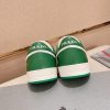 Prada Green Downtown Leather Sneakers
