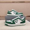 Prada Green Downtown Leather Sneakers