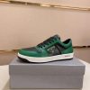 Prada Green Downtown Leather Sneakers