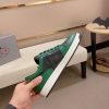 Prada Green Downtown Leather Sneakers