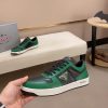 Prada Green Downtown Leather Sneakers