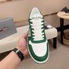 Prada Green Downtown Leather Sneakers