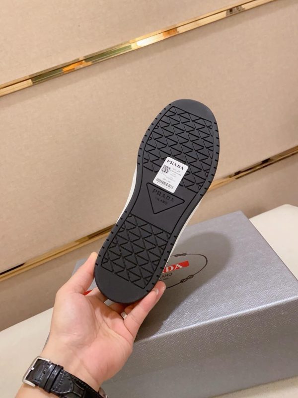 Prada Green Downtown Leather Sneakers