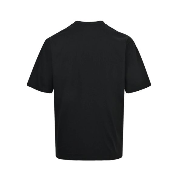Prada Headphone Letter Print T-shirt- Black