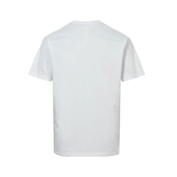Prada Paint-Splatter Effect Logo T-shirt- White