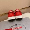 Prada Red Downtown Leather Sneakers