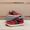 Prada Red Downtown Leather Sneakers