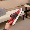 Prada Red Downtown Leather Sneakers