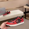Prada Red Downtown Leather Sneakers