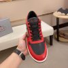 Prada Red Downtown Leather Sneakers