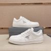 Prada White Downtown Leather Sneakers