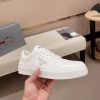 Prada White Downtown Leather Sneakers